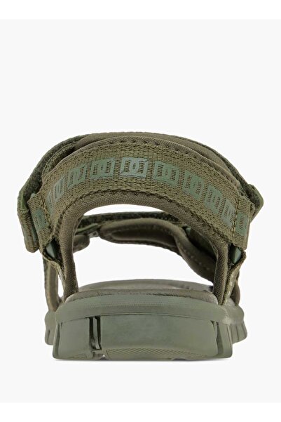 Mister Duchini Boys' Monogram Print Floaters with Hook and Loop Closure