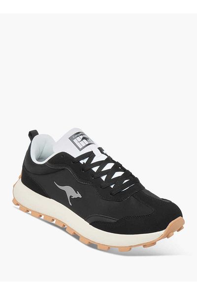Kangaroos Men's Logo Print Shoes with Lace-Up Closure