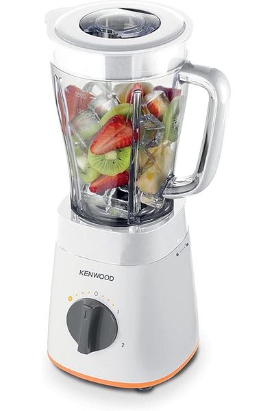 Kenwood خلاط، 500 واط، 2 لتر، وظيفة سحق الثلج، مطحنة متعددة، سرعتان، BLP15.150WH، أبيض