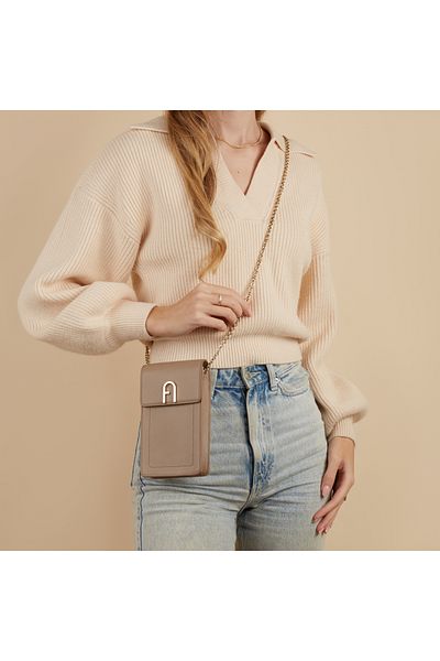 FURLA Flow Damen Handytasche Beige WE00543BX20451257S