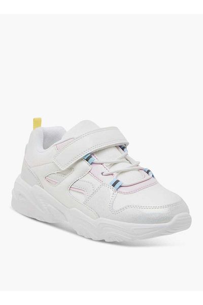 Flora Bella by Shoexpress Flora Bella Embellished Panelled Sneakers with Hook-and-Loop Closure