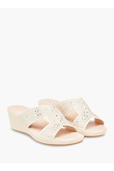 Le Confort Embellished Slip-On with Wedge Heels