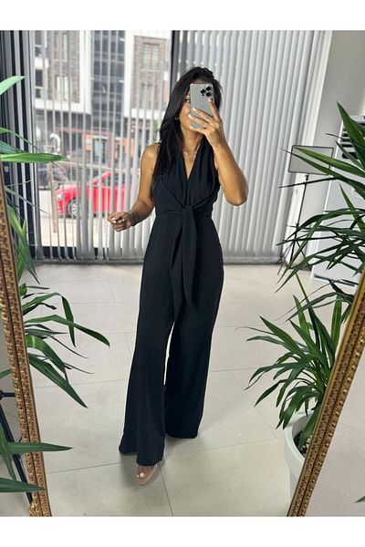 caddstore My 3551 Black Tie Jumpsuit