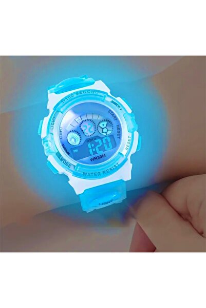 JOJO KIDS çocuk rengarenk ışıklı kol saati , gövde ışıklı , yanıp sönen yoğun...