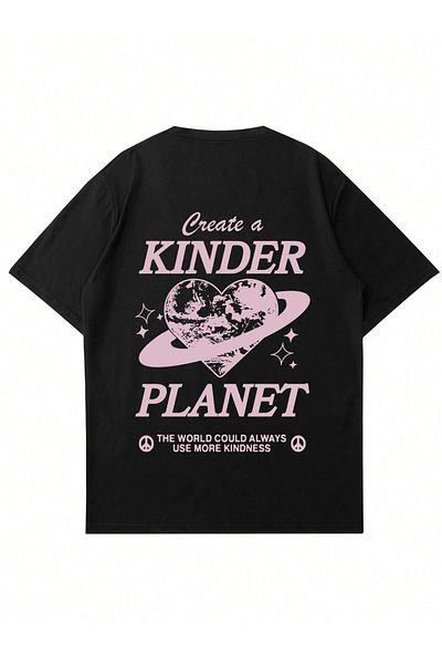 Mad&Calf Μπλουζάκι Unisex Kinder Planet με στάμπα με λαιμόκοψη