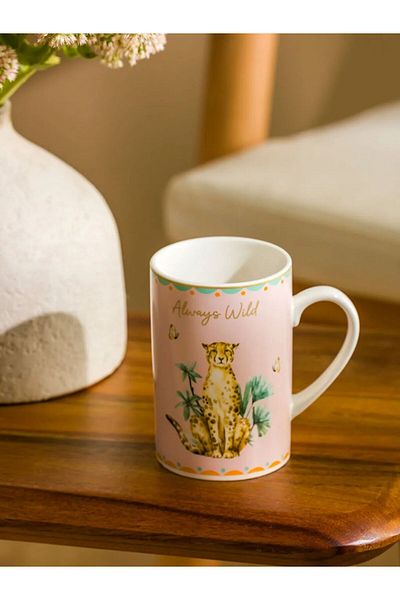 LC Waikiki Lcw Home Mixed Animal Printed Ceramic Mug 310 ml Lcwk Store