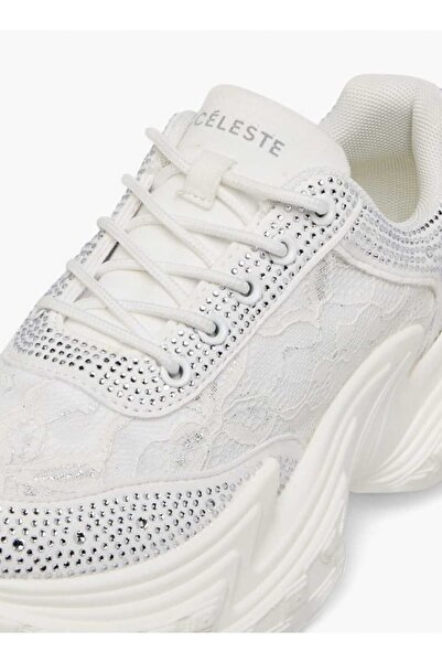 Celeste Women's Embellished Sneakers with Lace-Up Closure