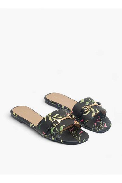 Flora Bella by Shoexpress Flora Bella Floral Print Slip-On Sandals