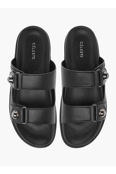 Celeste Women's Textured Slip-On Sandals