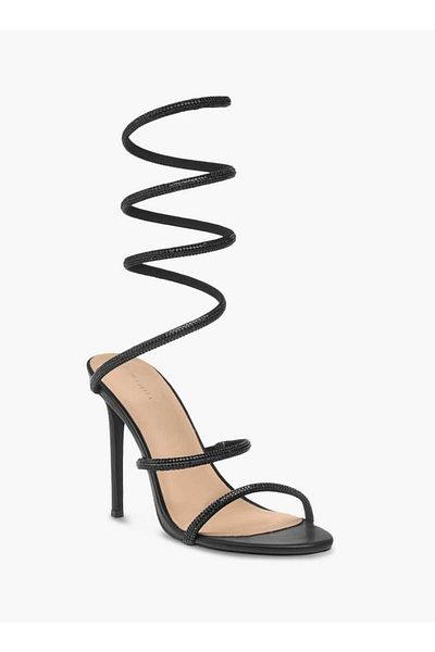 Flora Bella by Shoexpress Flora Bella Embellished Gladiator Sandals with Stiletto Heels