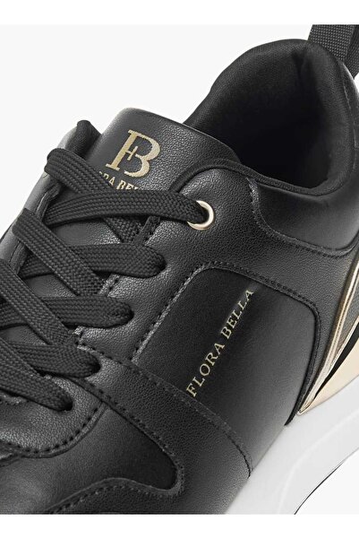 Flora Bella by Shoexpress Flora Bella Panelled Ankle Sneakers with Lace-Up Closure