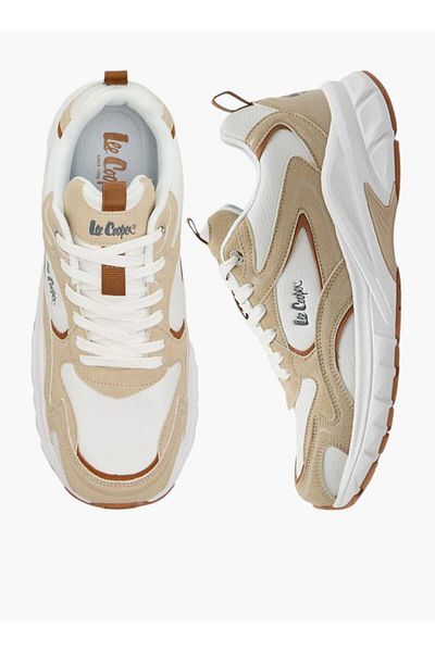 Lee Cooper حذاء رياضي رجالي برباط ومطبوع عليه شعار