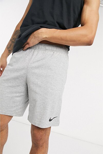Nike Dri Fit Fleece Training Men's Gray Sports Shorts