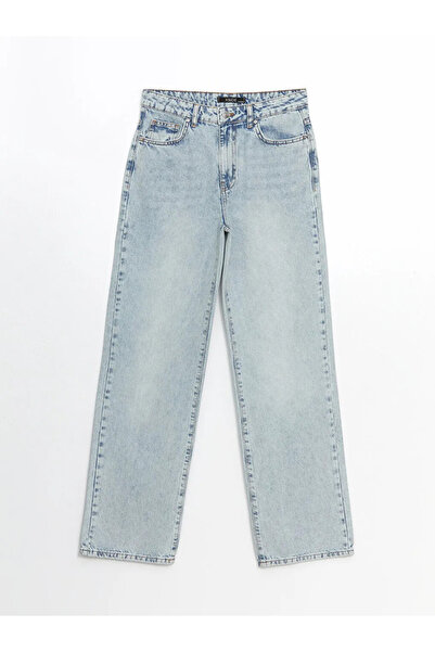 LC Waikiki XSIDE Mavi Straight Fit Kadın Jean Pantolon