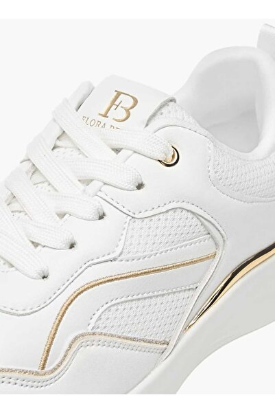 Flora Bella by Shoexpress Flora Bella Panelled Ankle Sneakers with Lace-Up Closure