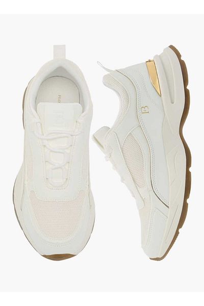 Flora Bella by Shoexpress Flora Bella Panelled Sneakers with Lace-Up Closure