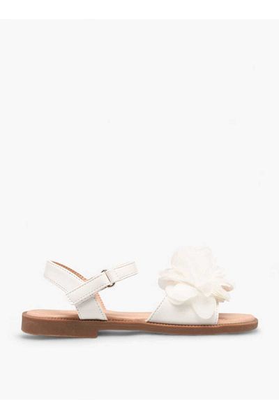 Flora Bella by Shoexpress Flora Bella Floral Accent Strap Sandals with Hook and Loop Closure