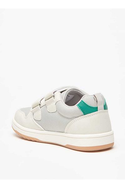 Juniors Panelled Sneakers with Hook and Loop Closure