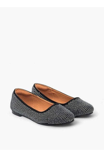 Celeste Girls' Embellished Slip-On Ballerina Shoes