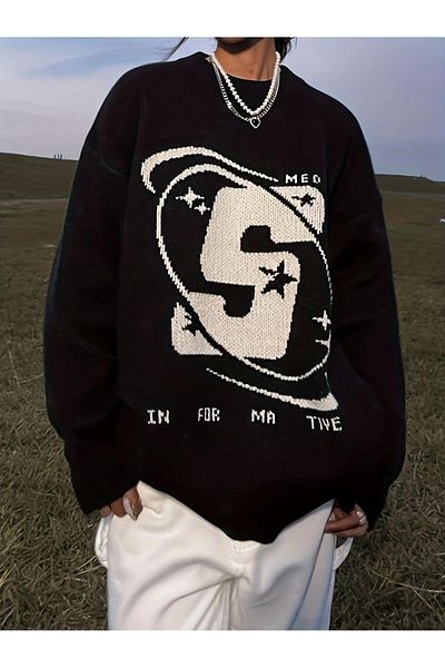 Touz Moda S Unisex Oversize Sweater