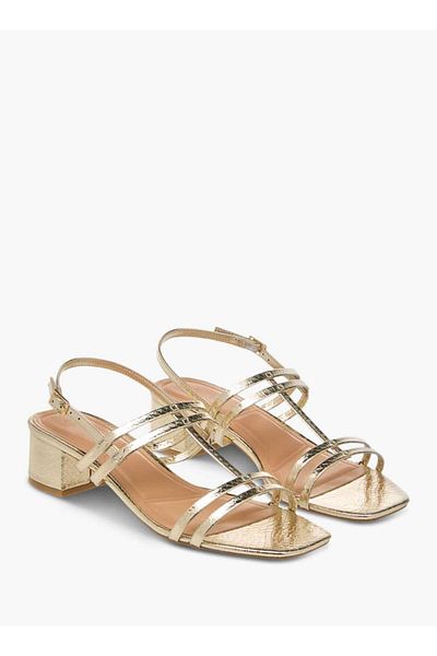 Celeste Women's Textured Slingback Sandals with Block Heels