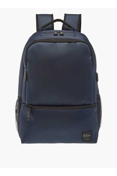Lee Cooper Solid Backpack with Adjustable Strap and Zip Closure