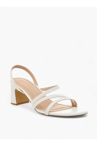 Flora Bella by Shoexpress Flora Bella Solid Slingback Sandals with Block Heels