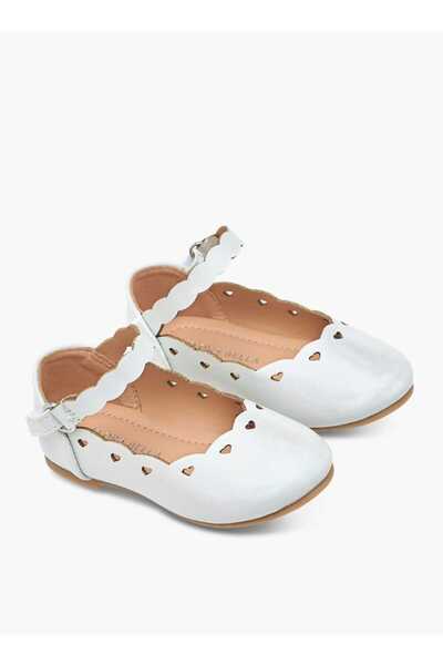 Flora Bella by Shoexpress Flora Bella Textured Ballerina Shoes with Hook and ...