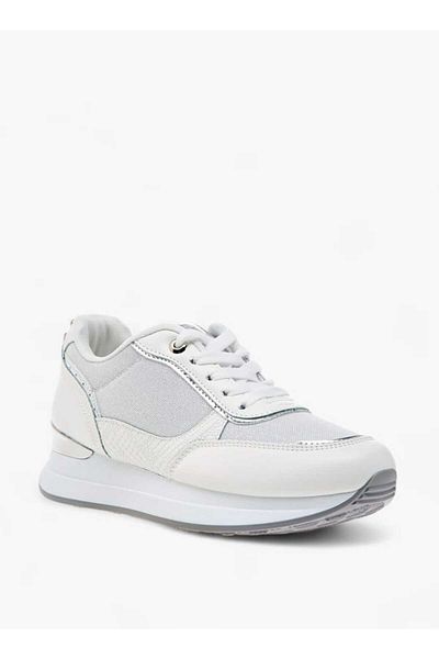 Flora Bella by Shoexpress Flora Bella Panelled Sneakers with Lace-Up Closure