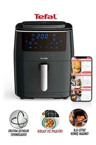 TEFAL 3'ü 1 arada Teknoloji Yağsız Fritöz Airfryer, 6,5L, Hava ile Kızartma & Izgara & Buharlı Pişirme