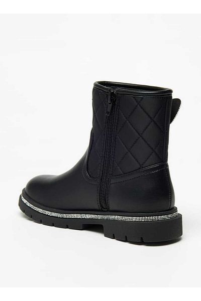 Celeste Girls' Butterfly Accent Boots with Zip Closure