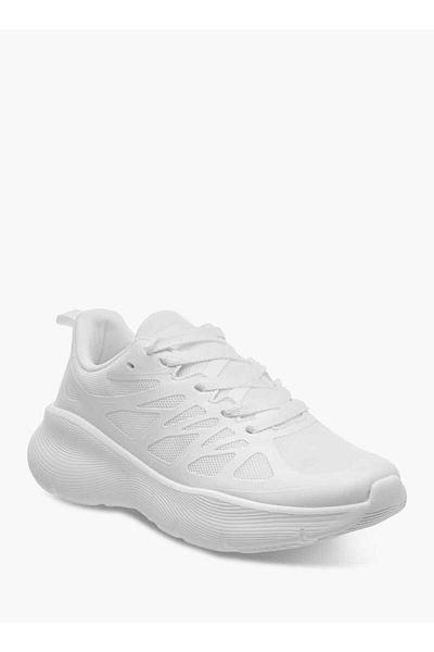 Dash Textured Lace-Up Sports Shoes with Pull Tabs