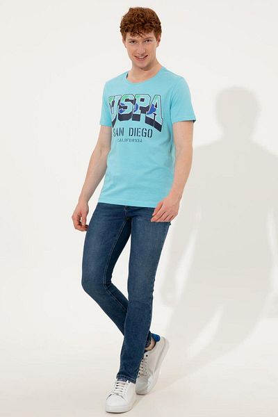 U.S. Polo Assn. Ανδρικό Μπλουζάκι Τυρκουάζ 50235227-VR093