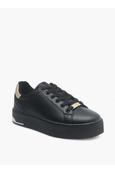 Celeste Women's Solid Chunky Sneakers with Lace-Up Closure