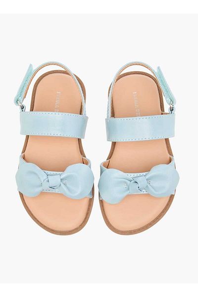 Flora Bella by Shoexpress صندل Flora Bella Bow Applique مع قفل بخطاف وحلقة