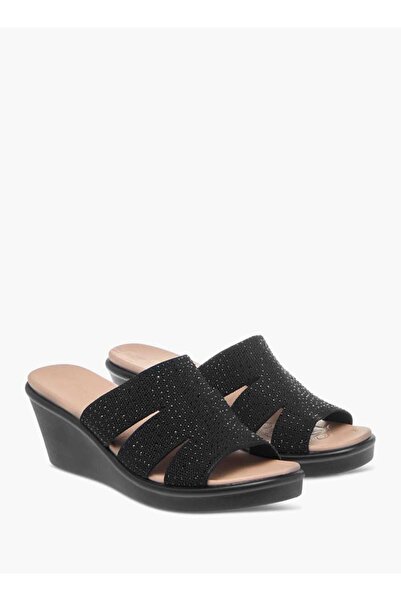 Le Confort Embellished Slip-On Sandals with Wedge Heels