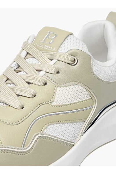 Flora Bella by Shoexpress Flora Bella Panelled Ankle Sneakers with Lace-Up Closure