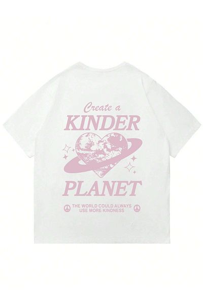 Mad&Calf Μπλουζάκι Unisex Kinder Planet με στάμπα με λαιμόκοψη