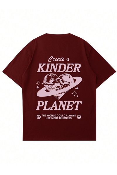 Mad&Calf Μπλουζάκι Unisex Kinder Planet με στάμπα με λαιμόκοψη