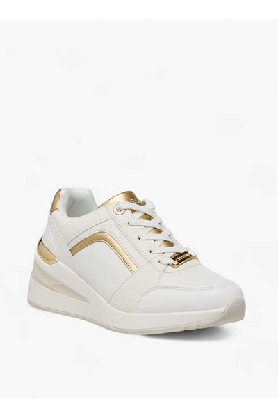 Celeste Women's Panelled Sneakers with Lace-Up Closure