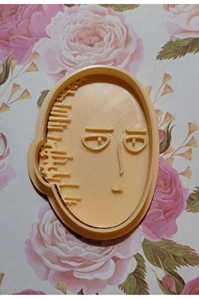 Cypnova One Punch Man Saitama Cookie Mold 3 Pcs White Color Cookie Shaper