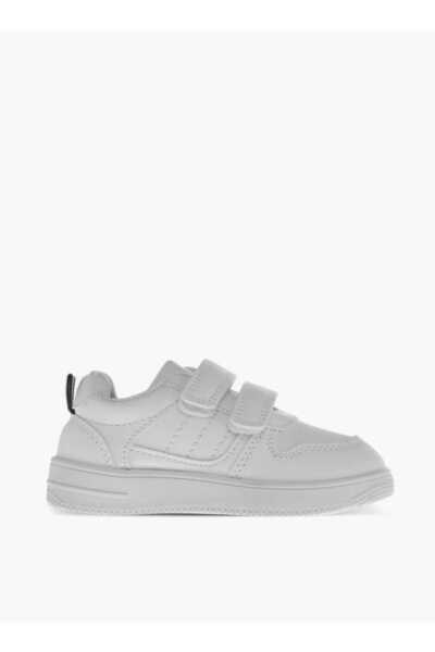 LBL by Shoexpress Stitch Detail Sneakers with Hook and Loop Closure