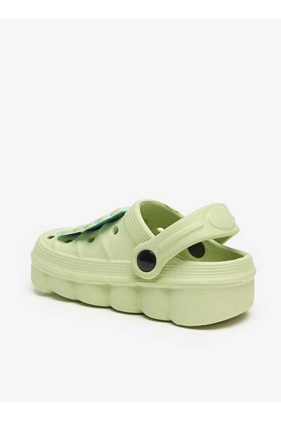 Aqua Dinosaur Applique Clogs with Back Strap