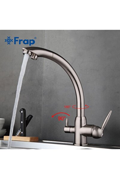 OEM Dual Flow Water Purifier Faucet - Matte Chrome Nickel, Imported Fountain
