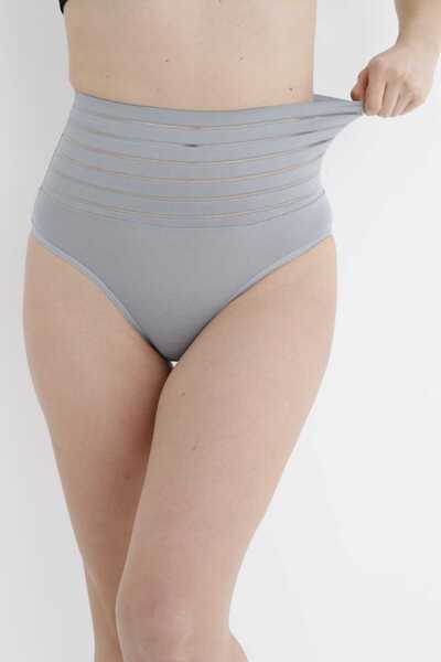 ORSİMA Kadın Yüksek Bel Vücut Şekillendirici Dikişsiz Bikini Külot