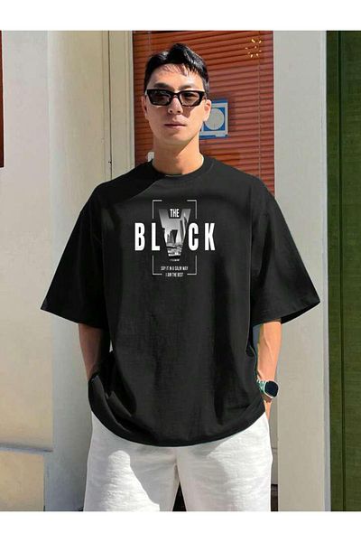 DEEPSENCE Ανδρικό Oversize THE BLACK Μαύρο T-Shirt