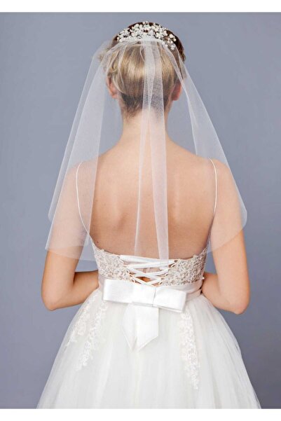 DİLEK YAVAŞ DY MODA Kısa sade duvak