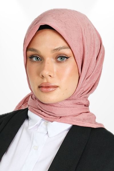 hijabchi Bamboo Craş Scarf - Powder