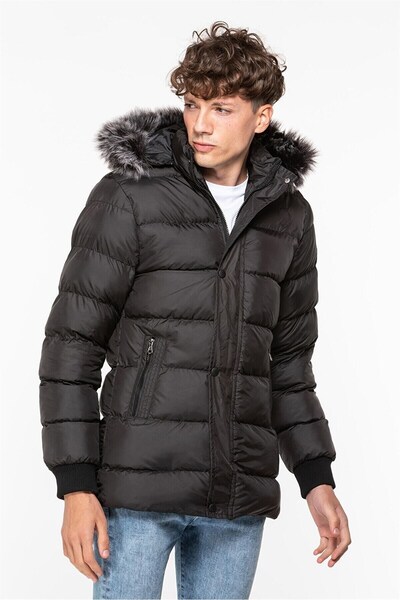 Slazenger Palton pentru bărbați Harshal ST21JE011-500RSSIYAH