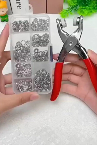 Kezban Tekstil 9.5 Mm 50takım Metal Çıt Çıt, El Pensesi, Set-saklama Kutusu ,...